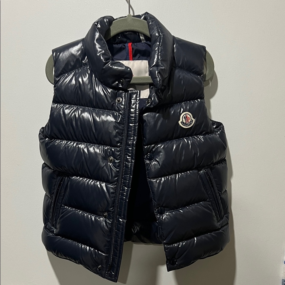 Moncler Toddler Dark Blue Quilted Vest